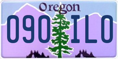 OR license plate 090ILO