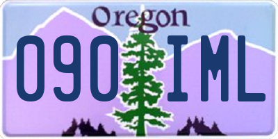 OR license plate 090IML