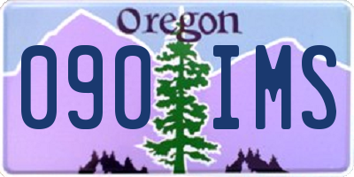 OR license plate 090IMS