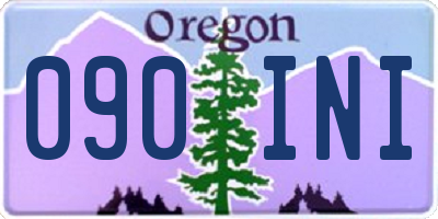 OR license plate 090INI