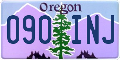 OR license plate 090INJ