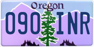 OR license plate 090INR