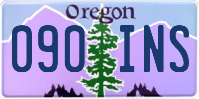 OR license plate 090INS