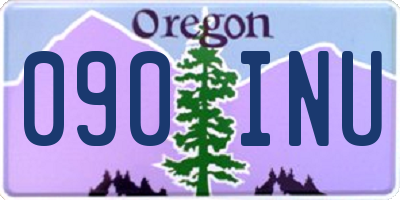 OR license plate 090INU