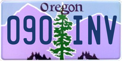 OR license plate 090INV