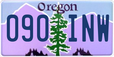 OR license plate 090INW