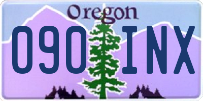 OR license plate 090INX