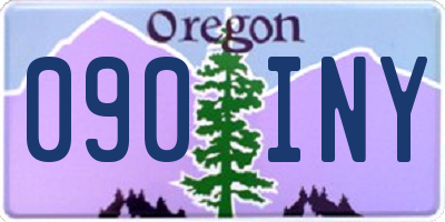 OR license plate 090INY