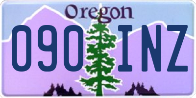 OR license plate 090INZ