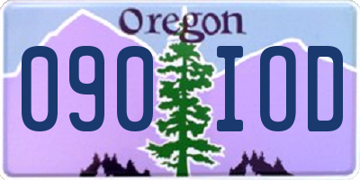 OR license plate 090IOD