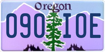 OR license plate 090IOE
