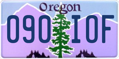 OR license plate 090IOF