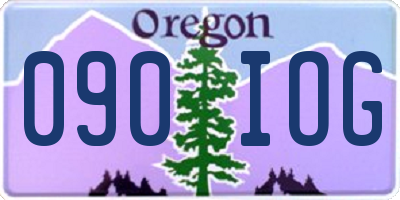 OR license plate 090IOG
