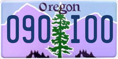 OR license plate 090IOO