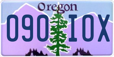 OR license plate 090IOX