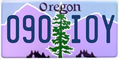 OR license plate 090IOY