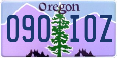OR license plate 090IOZ