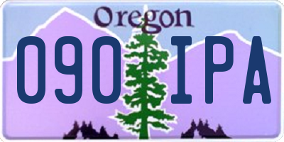 OR license plate 090IPA