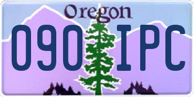 OR license plate 090IPC