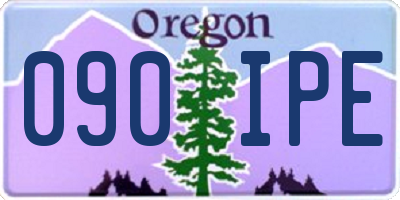 OR license plate 090IPE
