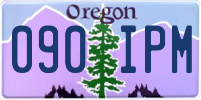 OR license plate 090IPM