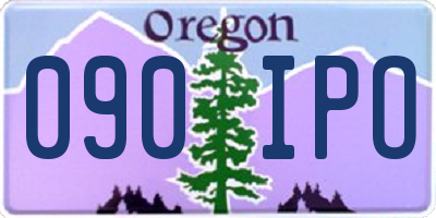 OR license plate 090IPO