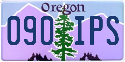 OR license plate 090IPS