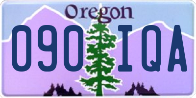 OR license plate 090IQA