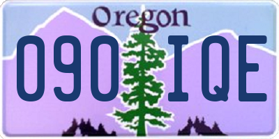 OR license plate 090IQE