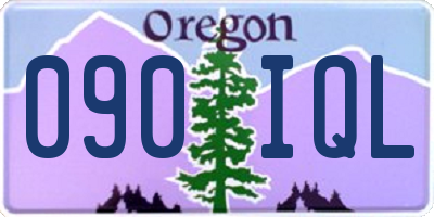 OR license plate 090IQL
