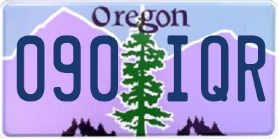 OR license plate 090IQR