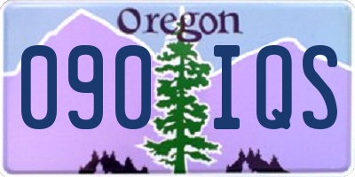 OR license plate 090IQS