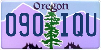 OR license plate 090IQU