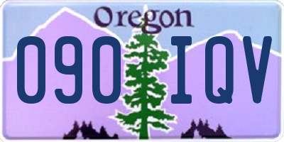 OR license plate 090IQV