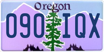 OR license plate 090IQX