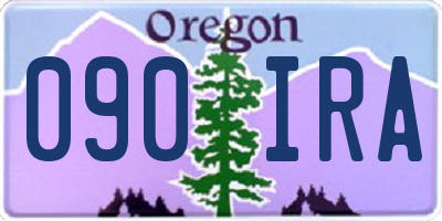 OR license plate 090IRA
