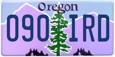 OR license plate 090IRD