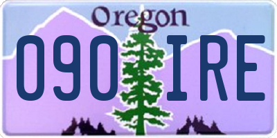 OR license plate 090IRE