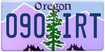 OR license plate 090IRT