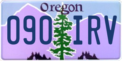OR license plate 090IRV