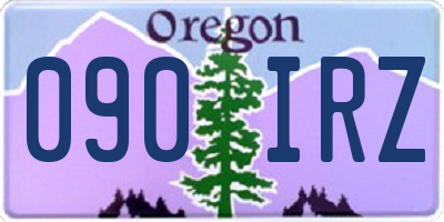 OR license plate 090IRZ