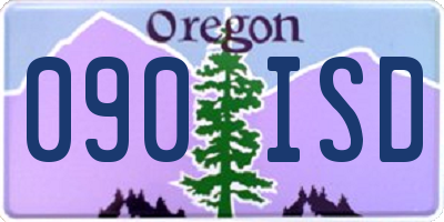OR license plate 090ISD