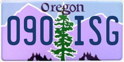 OR license plate 090ISG
