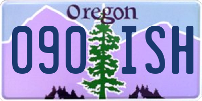OR license plate 090ISH