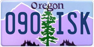 OR license plate 090ISK