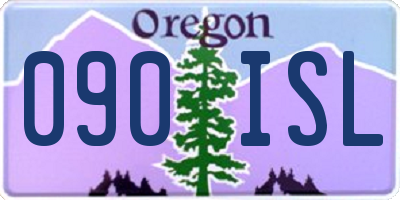 OR license plate 090ISL