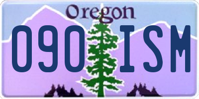 OR license plate 090ISM