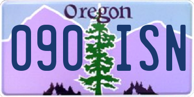 OR license plate 090ISN