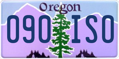 OR license plate 090ISO