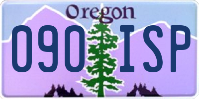 OR license plate 090ISP